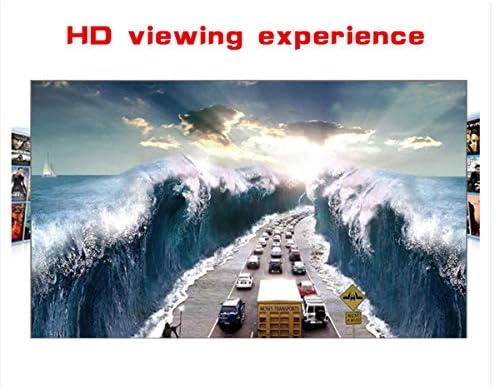 מסך מקרן Hiuhiu 92/100/120/133 אינץ '16: 9 4K HD HD סימן נייד סיכון תיאטרון מסך חיצוני מקורה, 100