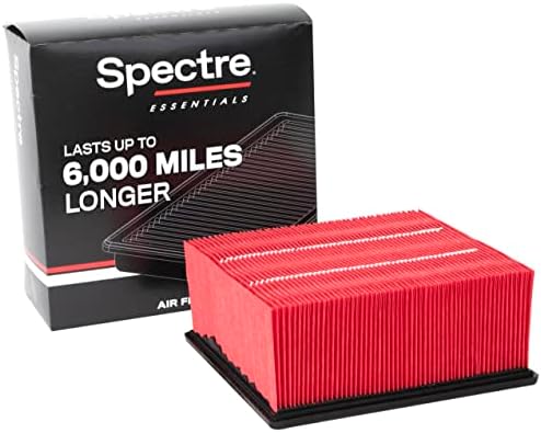 Specter Essentials Filter Air Filter מאת K&N: Premium, 50 אחוז חיים ארוכים יותר: מתאים לבחור 2007-2020