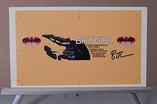 באטגירל קרב להב באטמן צעצוע ייצור אמנות הוכחה חתם ברוס טים חתימה