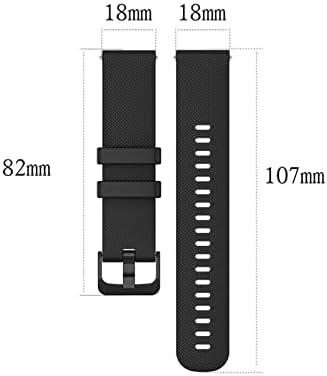 פס שעון סיליקון CekGDB עבור 20 ממ 22 ממ 22 ממ צמיד החלפת רצועה אוניברסלית תואם לרוב השעונים עם רצועות