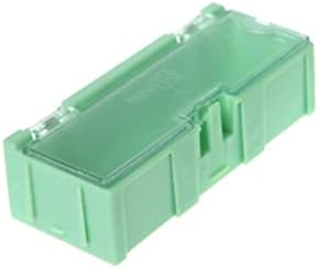 5 יחידות פלסטיק SMT SMD קופסא מיכל רכיבים אלקטרוניים מרכיב אחסון חלקים עם מכסה שקוף