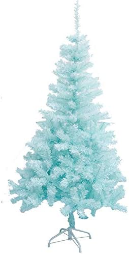 TOPYL 6ft עץ חג המולד לא מלא מלאכותי פרימיום אשוחית צירים עץ מלא עם מעמד מתכת מוצק, חומר PVC