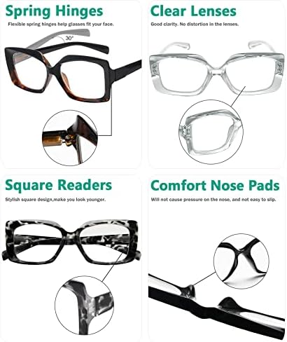 Eyekapper 4 משקפי קריאה של אריזות לנשים קריאה - קוראי נשים +1.25