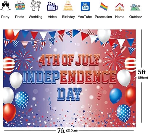 יום הרביעי של יולי יום העצמאות רקע כוכבים אמריקאים ופסים דגל דגל באנר בלון צילום רקע ארהב פטריוט
