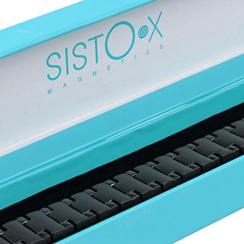 Sisto-X Titanium צמיד מגנטי Centurion Centurion Health HI מתנה כוח קופסא 23 סמ