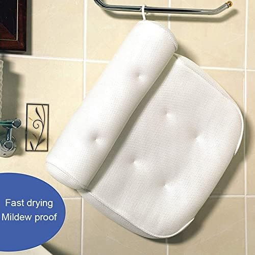 כרית אמבטיה של כרית אמבטיה של כרית אמבטיה עם כוס יניקה תמיכה בגב צוואר תמיכה בכרית אמבטיה מעובה