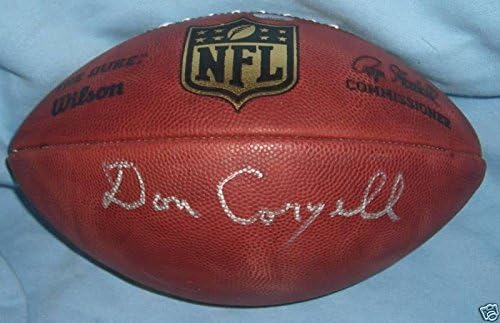 דון קוריל החתום על כדורגל NFL רשמי PSA/DNA COA משחק משחק מטענים אוטומטיים אוויר - כדורגל חתימה