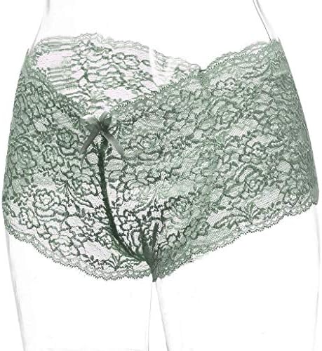 עלייה גבוהה תחרה מכנסיים קצרים תחתוני נשים סקסי לראות דרך תחתוני הולו מתוך היפסטרים תחתוני חצוף הלבשה