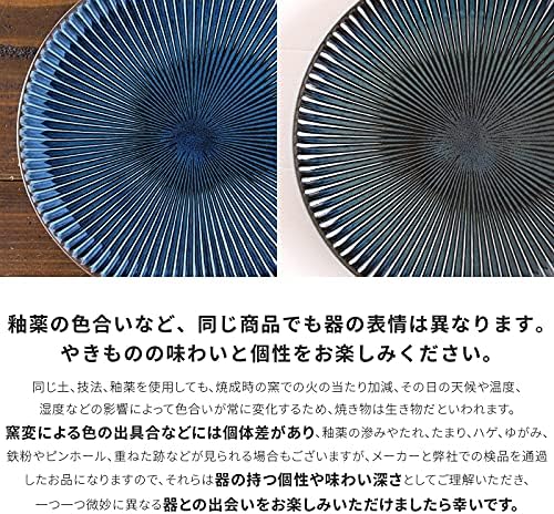 Minoru Touki Minorutouki Mino Ware Sendan Sendan צלחת ארוחת ערב אפור, φ8.15 × H0.98in 11.43oz מיוצר ביפן