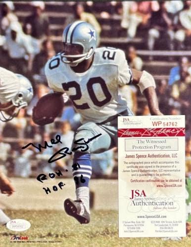 מל רנפרו - דאלאס קאובויס NFL חתום 8x10 צילום JSA WP54762 - תמונות NFL עם חתימה
