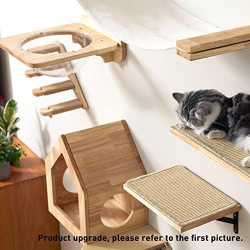 פוקומארו חתול מיטת קיר רכוב, עץ חתול ריהוט, חתול של בית, חתולים מוט, חתול עץ, חתול מדפים