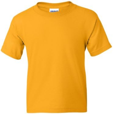 Gildan Activewear 50/50 חולצת טי נוער אולטרה תערובת, XS, זהב