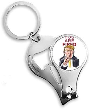 נשיא אמריקאי מעניין תמונה מעניין ציפורני ניפר טבעת מפתח בקבוקי שרשרת קלאפר
