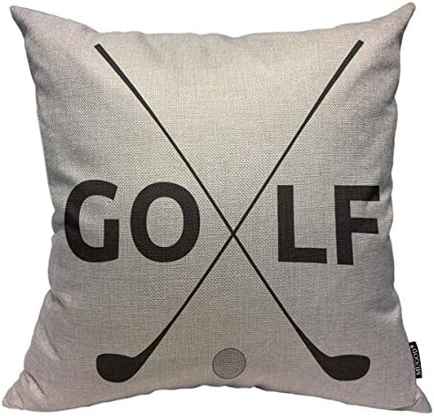 קלטת דפוס גולף מוגן זריקת כרית כרית מכסה סמל גולף הדפס כריות מצחיקות עיצוב הבית עיצוב כרית ספה מארז 18 x 18