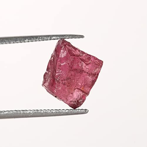Gemhub ריפוי קריסטל מחוספס AAA+ אבן גרנט אדומה קטנה 3.75.70 סמק. אבן חן רופפת לעטיפת תיל,