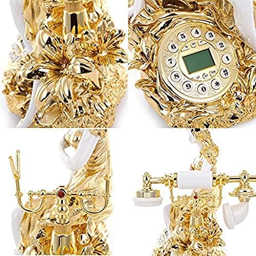 KLHHHG אופנה טלפונית קשת זהב רטרו טלפון טלפון עתיק טלפון יופי טלפון