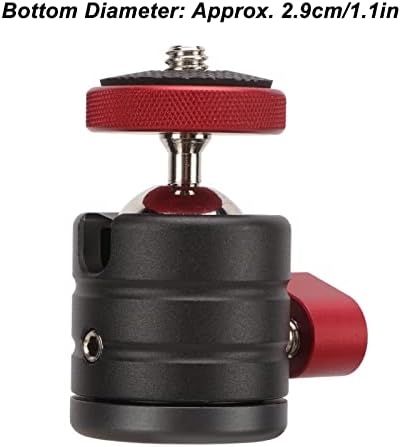 Folosafenar Mini Ball Adapter, CNC מקצועי במכונה קל התקנה קלה ראש חצובה חצובה ראש כדור 360 מעלות