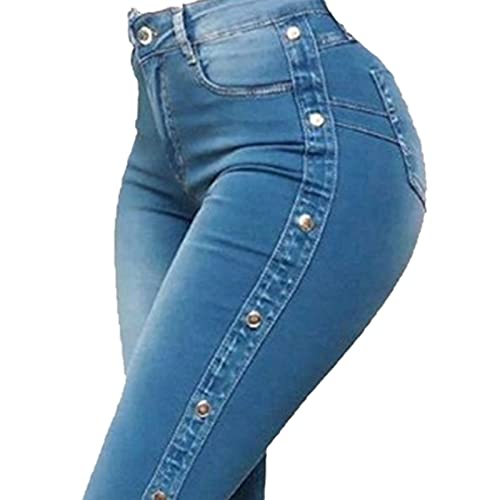 מכנסי ג'ינס רזים בפעמון רזה לנשים רטרו מותניים גבוהים מכנסיים מתלקחים מכנסיים הרוסו מכנסי רגל רחבה של מכסה