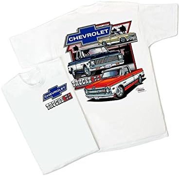 משאיות שברולט 1967-1972 חולצת טריקו לבנה: שייאן סופר C/K C-10 שברולט