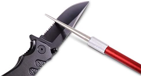 פינו קצה נשלף יהלומי חידוד מוט - משונן סכין מחדד - אולטרה נייד, מיני כיס סכין מחדד-רב תכליתי סכין חידוד מוט עבור