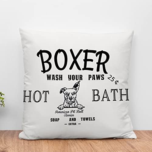 פיטבול אמריקאי טרייר ספה כרית כלבים מתאגרף שוטפים כרית כפות כרית כלב כריות מתנה כריות משתלת עיצוב