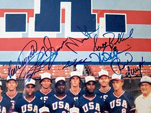 1984 ארהב צוות האולימפי ארהב PSA DNA חתימה 20x24 יד תמונה חתומה על ידי 21