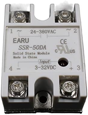 1 PC SSR-50 DA SSR-50DA יצרן 50A קלט ממסר SSR 3-32VDC פלט 24-380VAC ממסר מצב מוצק סיטונאי חם