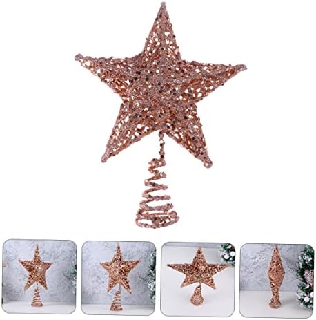 ABAODAM 2 PCS עץ חג המולד עליון עליון כוכב בית לחם כוכב קישוט כוכב תליון תליון קישוטי העץ חג המולד כוכב עץ חג