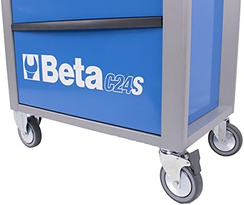 ארון אחסון כלים כחול בטא עם גלגלים - חזה כלי נייד עם 7 מגירות - C24S/7 -B