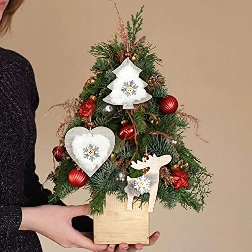 וילון קריסטל חרוזים 2 יחידות חג המולד קטיפה עץ חג המולד עץ חג המולד אהבה תליון קטן קישוט חג המולד