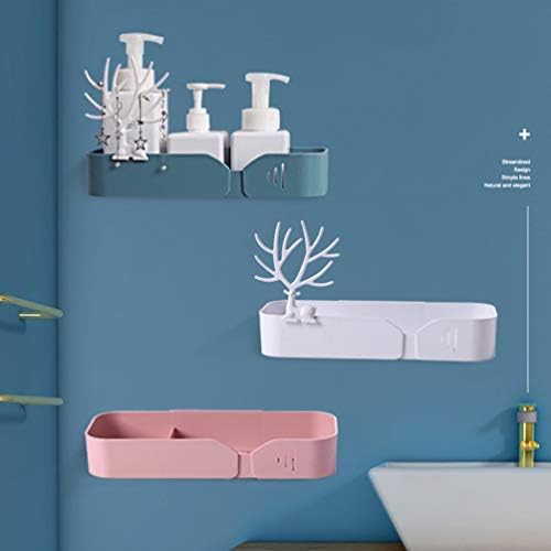 מדף מקלחת קאבילוק סל פון עיצוב דבק עצמיות חדר אמבטיה קיר קיר רכוב על סל רכוב עמדת לשירותי מקלחת