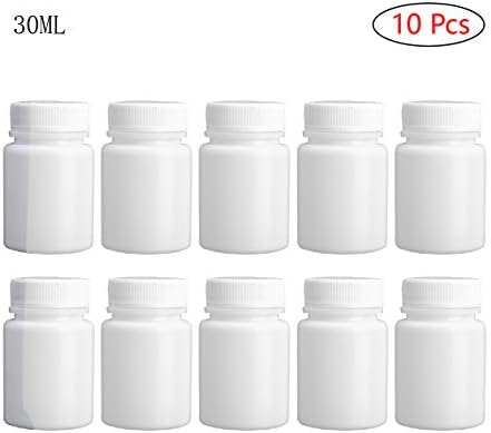 10 יחידות בקבוקי פלסטיק ניידים ריקים מקרה קפסולת אבקה מוצקה מחזיק טבליות גלולת רפואה מתקן בקבוקים כימיים