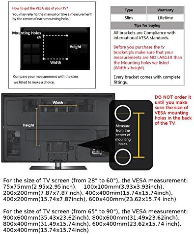 CK Global Global Profile Tilt Tilt Tilt Slacket Mountet עם רמת רוח מובנית לדגם LG TV 40 אינץ