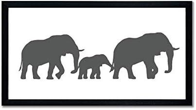 סימנים ממוסגרים מעץ בית חווה שלט עץ פילים פילים ותינוק פעוטון קיר פסוק פסוק אמנות קיר למשתלה סלון חדר