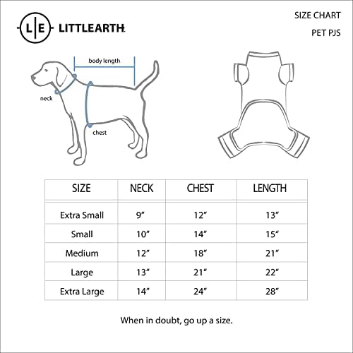 Littlearth Unisex-Adult NCAA Georgia Bulldogs Pet PJS, צבע צוות, קטן