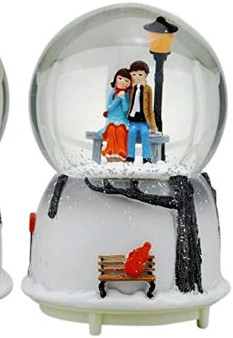 חובבי WPYYI שלג שלג סקיי סיטי קופסא כדור קופסא מוסיקה רומנטית זוג מתנה ליום האהבה