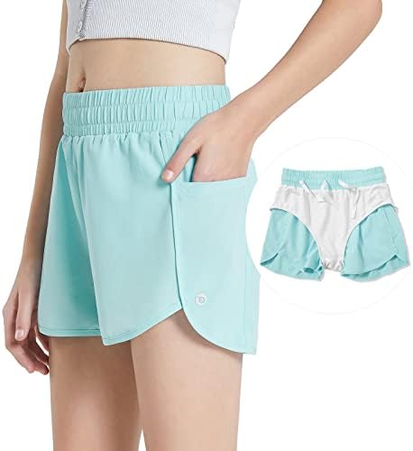 מכנסי כדורגל כדורגל של כדורסל בנות מכנסיים אתלטים עם טניס טניס טניס המפעיל מכנסיים קצרים בכיס מעודדים
