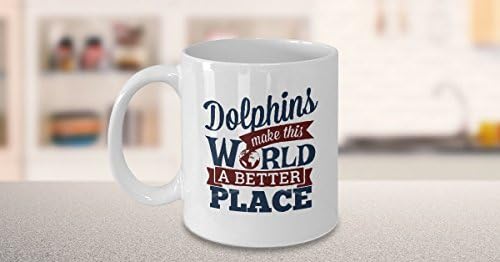 ספל קפה דולפין - דולפינים הופכים את העולם הזה למקום טוב יותר - מתנות דולפין