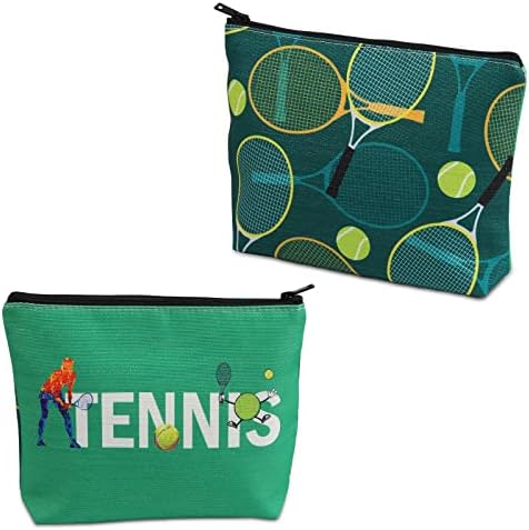 טניס מתנות איפור תיק טניס מתנות לנשים טניס שחקני מתנת טניס מאהב מתנה טניס מחבט קוסמטי פאוץ