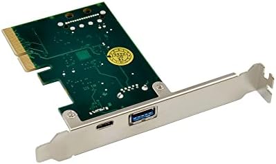 DriverGenius 10GBPs USB 3.2 GEN 2 PCI Express Card W/ 1x USB-C & 1 x כרטיס בקר USB-A