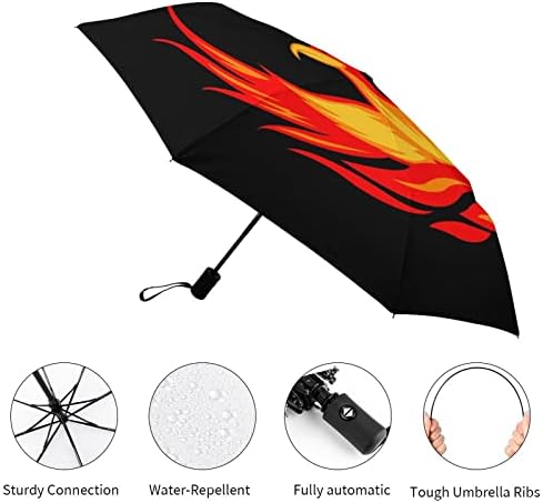 פניקס ציפור 3 קפלים מטריית נסיעות נגד אולטרה סגול מטריות אטומות לרוח מטרייה פתוחה אוטומטית אופנתית