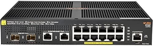 Hewlett Packard Enterprise Aruba 2930F 12G POE+ 2G/2SFP+ מתג - 16 יציאות - ניתן לניהול - 3 שכבות
