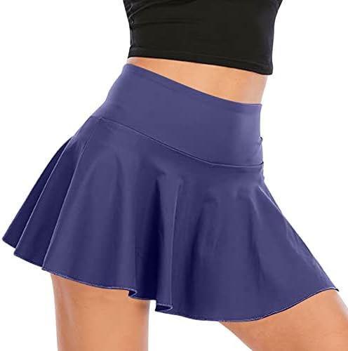 מכנסיים קצרים זורמים של נשים חצאית טניס מכנסיים קצרים קפלים סורטס קיץ מכנסיים אתלטים קצרים אימון