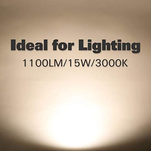 הייקוליטי 12 מארז תאורה שקועה לד 5/6 אינץ', גימור בלבל, קרי90, 15 וואט=100 וואט, 1100 ל', 3000