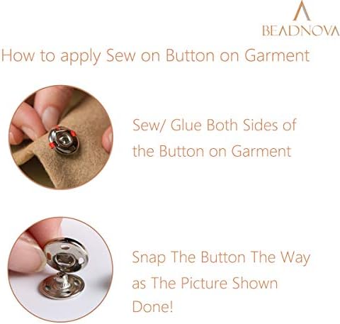 כפתורי חרוז חרוזים לתפירה לתפירה של כפתור מצנפי עור לחץ על כלי תפירה כלי אטב לבגדים