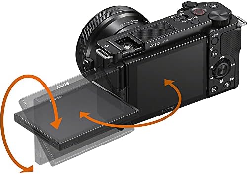 מצלמה ללא מראה של סוני זב-אי-10 עם עדשת 16-50 מ מ עם כרטיס זיכרון של 64 ג ' יגה-בייט + סוללה ומטען + כבל מיקרו