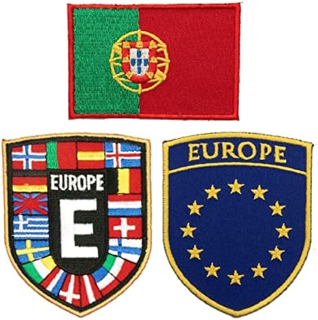 טלאי דגל מגן איחוד אירופי של איחוד אירופי + טלאי רקום האיחוד