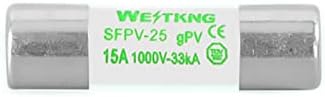 MGTCAR PV נתיך סולארי 1000V DC 10 * 38 ממ 1A 3A 5A 10A 15A 20A 25A 30A להגנה על מערכת הכוח הפוטו -וולטאית