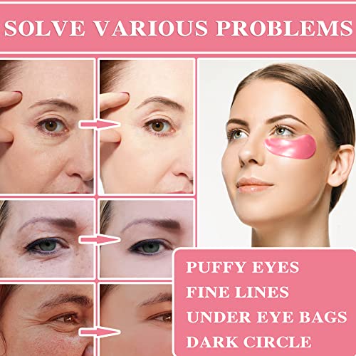 פוסאנג מתחת לטלאי עיניים לעיניים נפוחות ומעגלים כהים טיפולים - 30 זוגות - מסכת עיניים לחות להפחתת