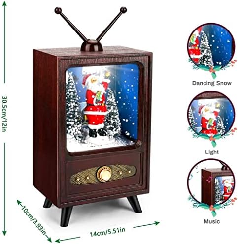 Lkkybooa Mini TV Musicbox תיבת מוסיקה לחג המולד פופולריות לתצוגה